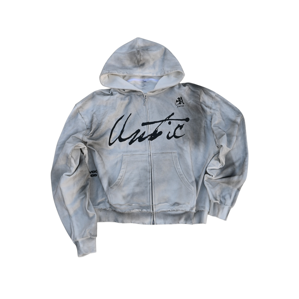 'ANTIC" GREY HOODIE