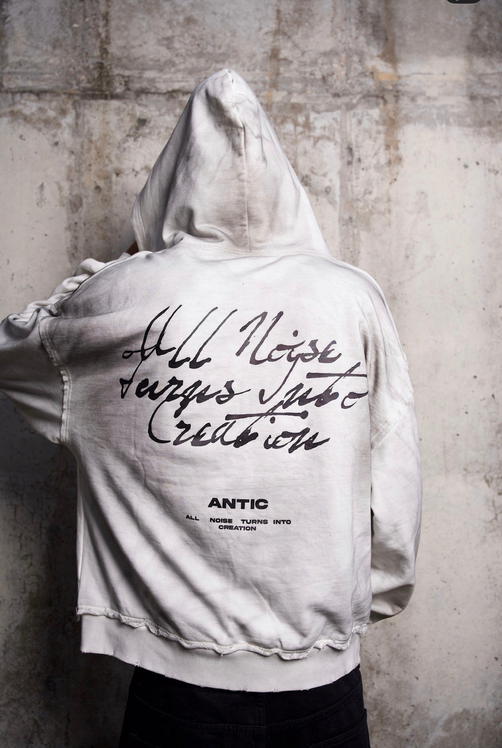 'ANTIC" GREY HOODIE